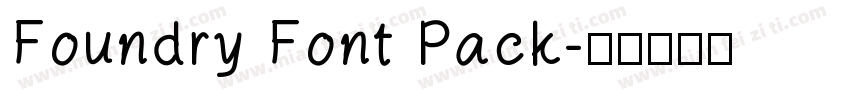 Foundry Font Pack字体转换